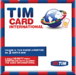 TIM SIM Card INTERNATIONAL 